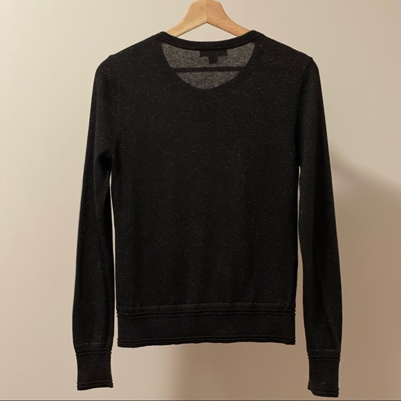 Banana Republic Cardigan in Black and Metallic with Jewelled Shaped Buttons - Picture 3 of 6